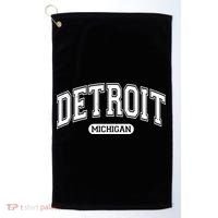 Detroit Michigan Area Code 313 Front And Back Golf Towel thumb 0