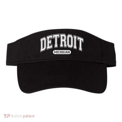 Detroit Michigan Area Code 313 Front And Back Visor