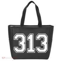 Detroit Michigan Area Code 313 Front And Back Tote Bag thumb 1
