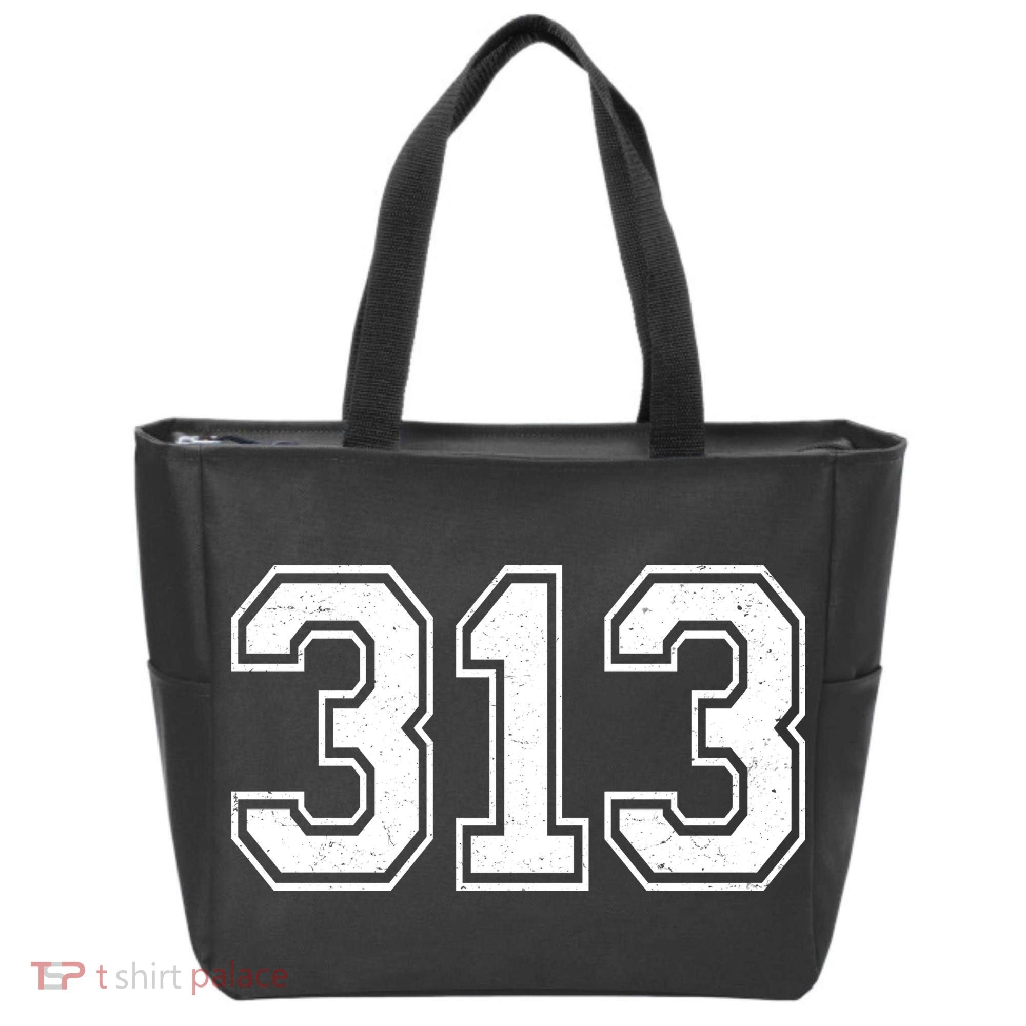Detroit Michigan Area Code 313 Front And Back Tote Bag