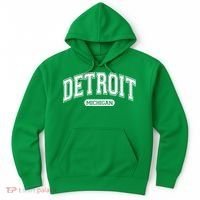 Detroit Michigan Area Code 313 Front And Back Hoodie thumb 0