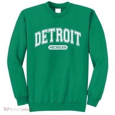 Detroit Michigan Area Code 313 Front And Back Sweatshirt