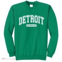Detroit Michigan Area Code 313 Front And Back Sweatshirt thumb 0