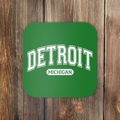 Detroit Michigan Area Code 313 Front And Back Coaster