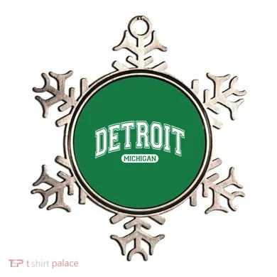 Detroit Michigan Area Code 313 Front And Back Ornament