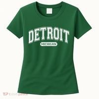 Detroit Michigan Area Code 313 Front And Back Women's T-Shirt thumb 0