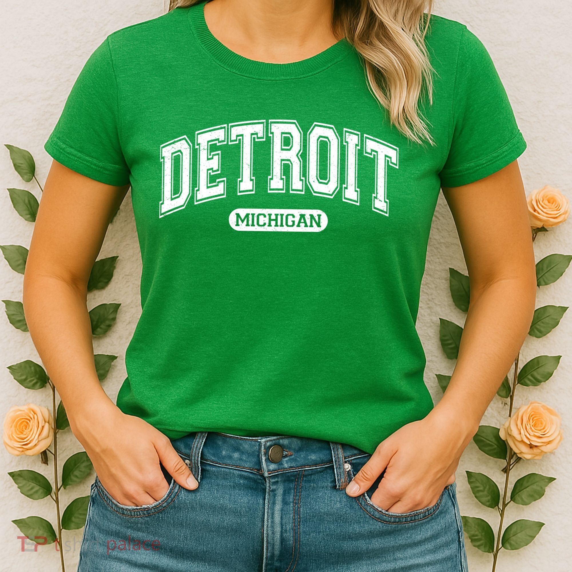 Detroit Michigan Area Code 313 Front And Back Women's T-Shirt