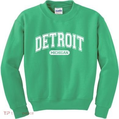 Detroit Michigan Area Code 313 Front And Back Kids Sweatshirt