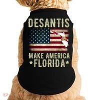 DeSantis Make America Florida US Flag Doggie Tank thumb 0
