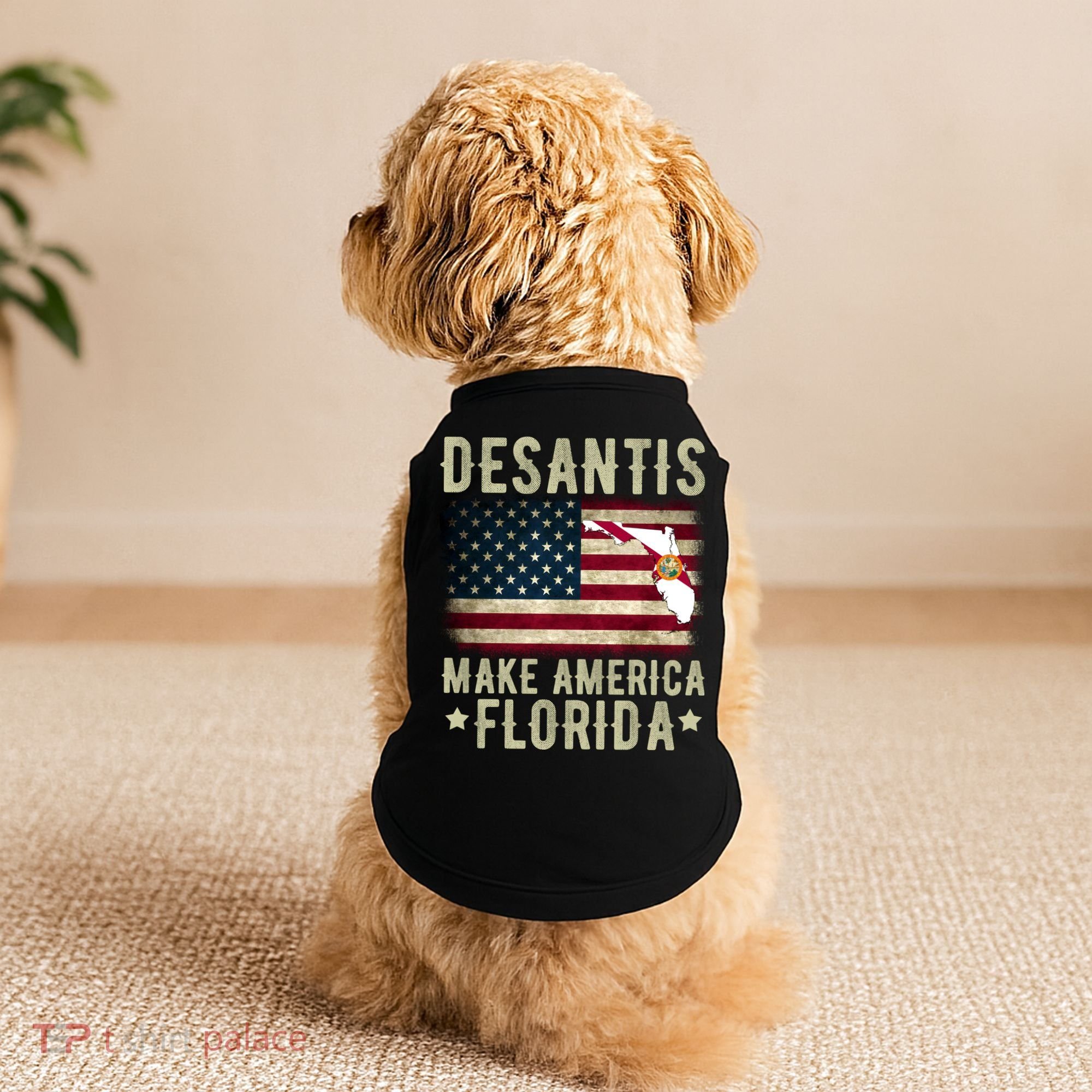 DeSantis Make America Florida US Flag Doggie Tank