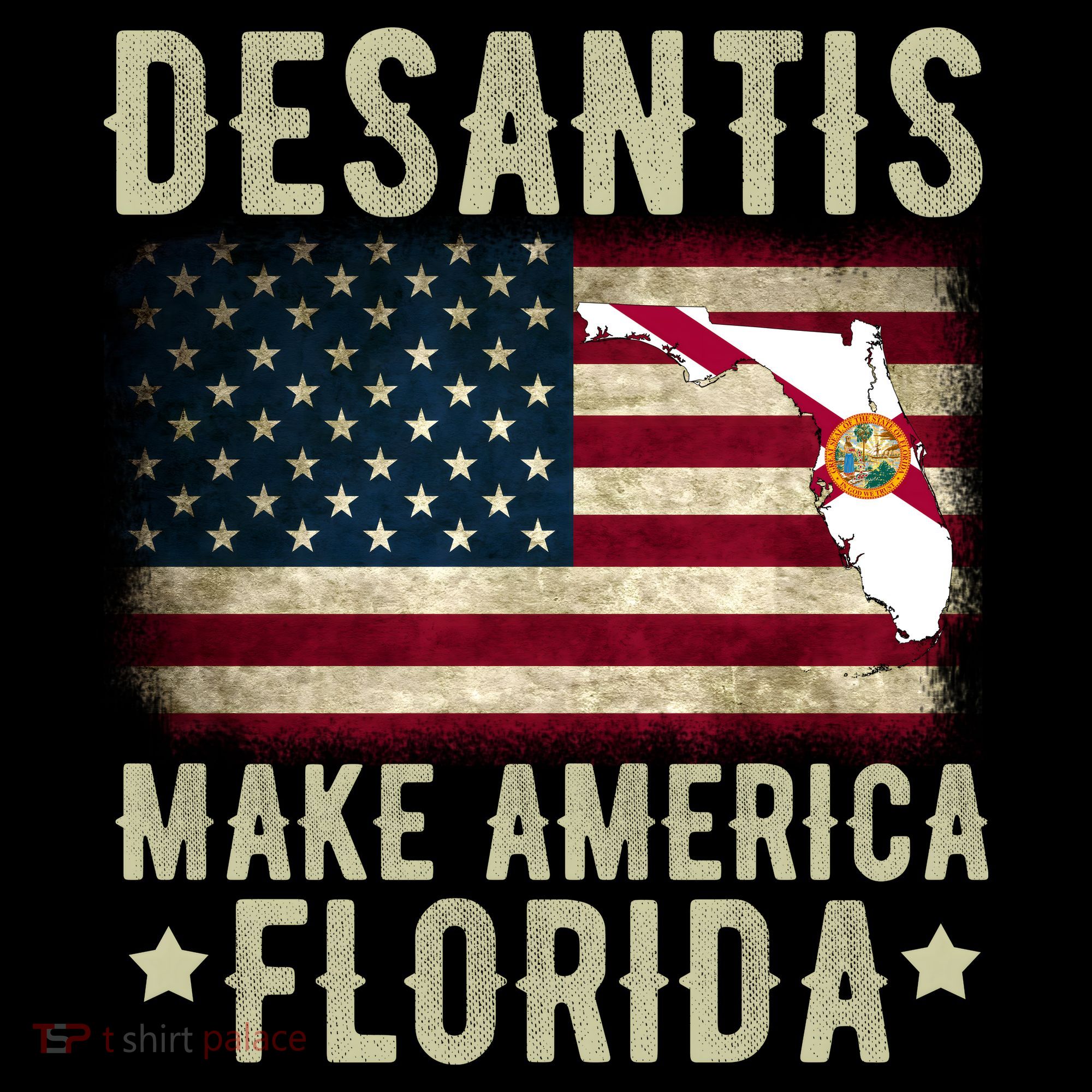 DeSantis Make America Florida US Flag Doggie Tank