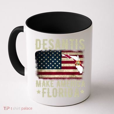 DeSantis Make America Florida US Flag Coffee Mug