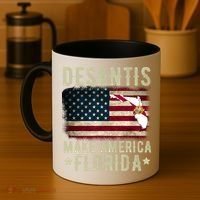 DeSantis Make America Florida US Flag Coffee Mug thumb 4
