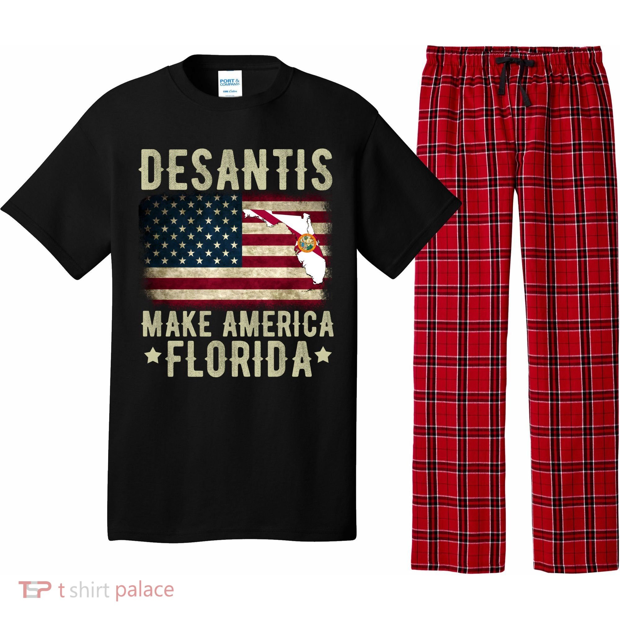 DeSantis Make America Florida US Flag Pajama Set