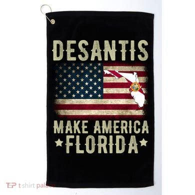 DeSantis Make America Florida US Flag Golf Towel