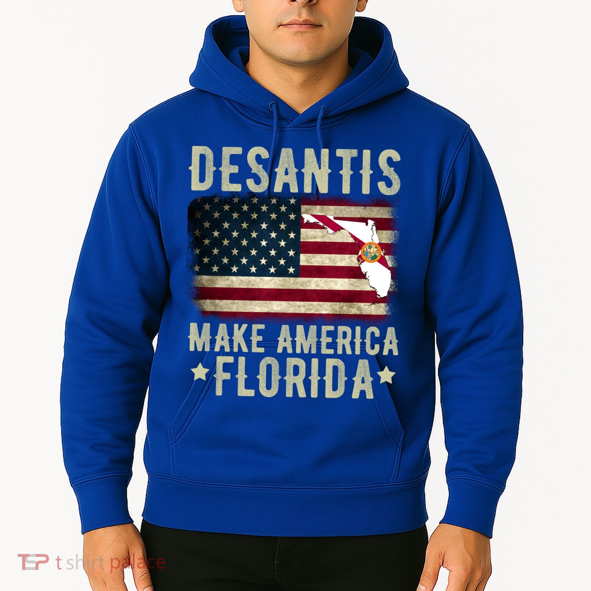 DeSantis Make America Florida US Flag Hoodie