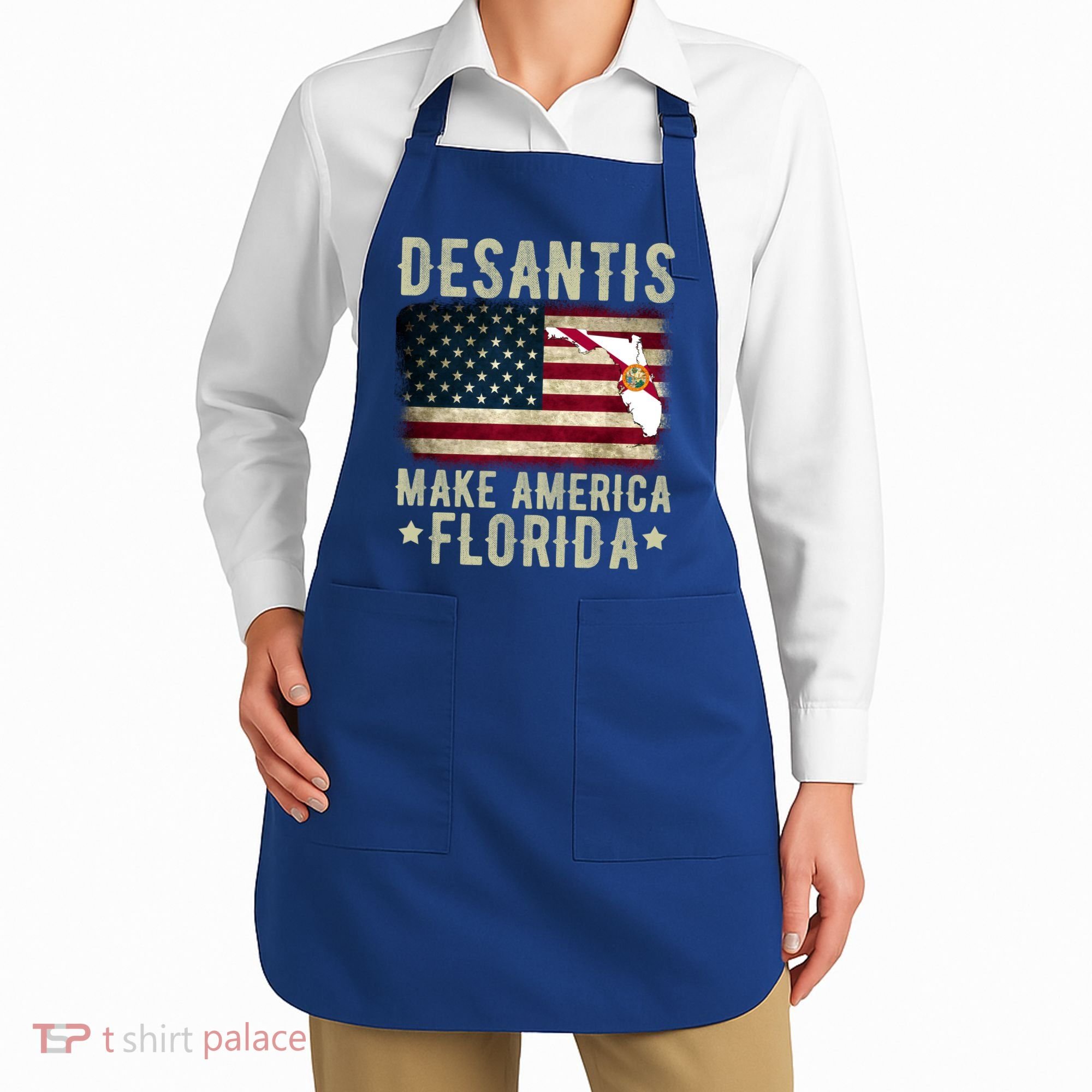 DeSantis Make America Florida US Flag Apron