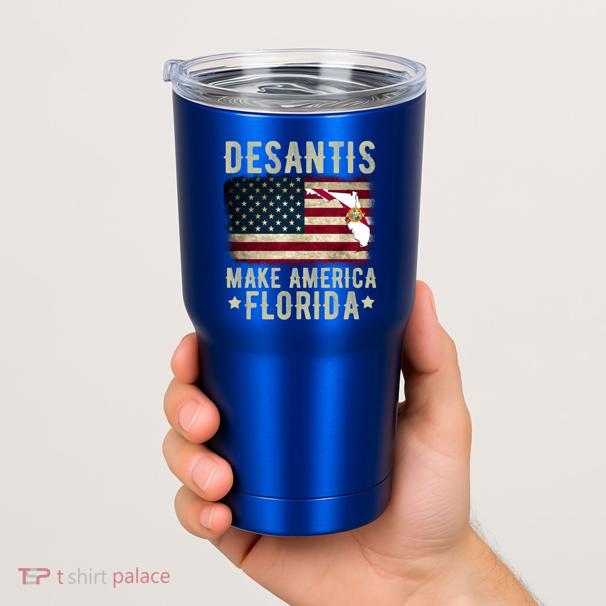 DeSantis Make America Florida US Flag Tumbler