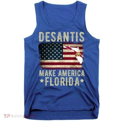 DeSantis Make America Florida US Flag Tank Top