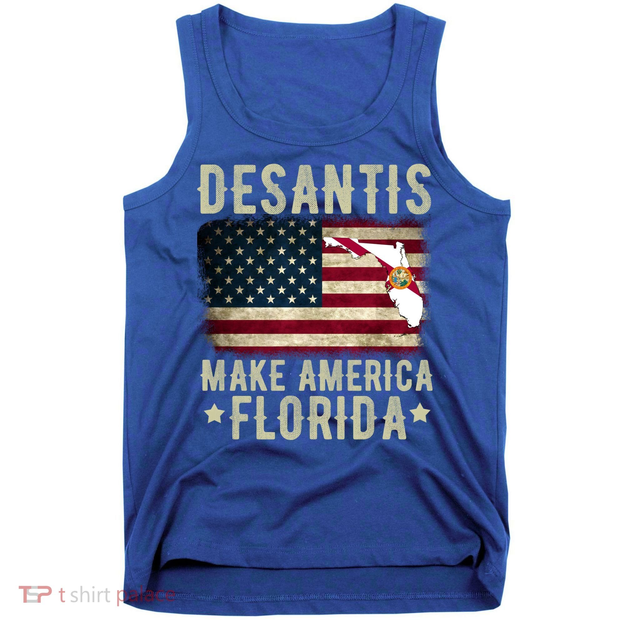 DeSantis Make America Florida US Flag Tank Top