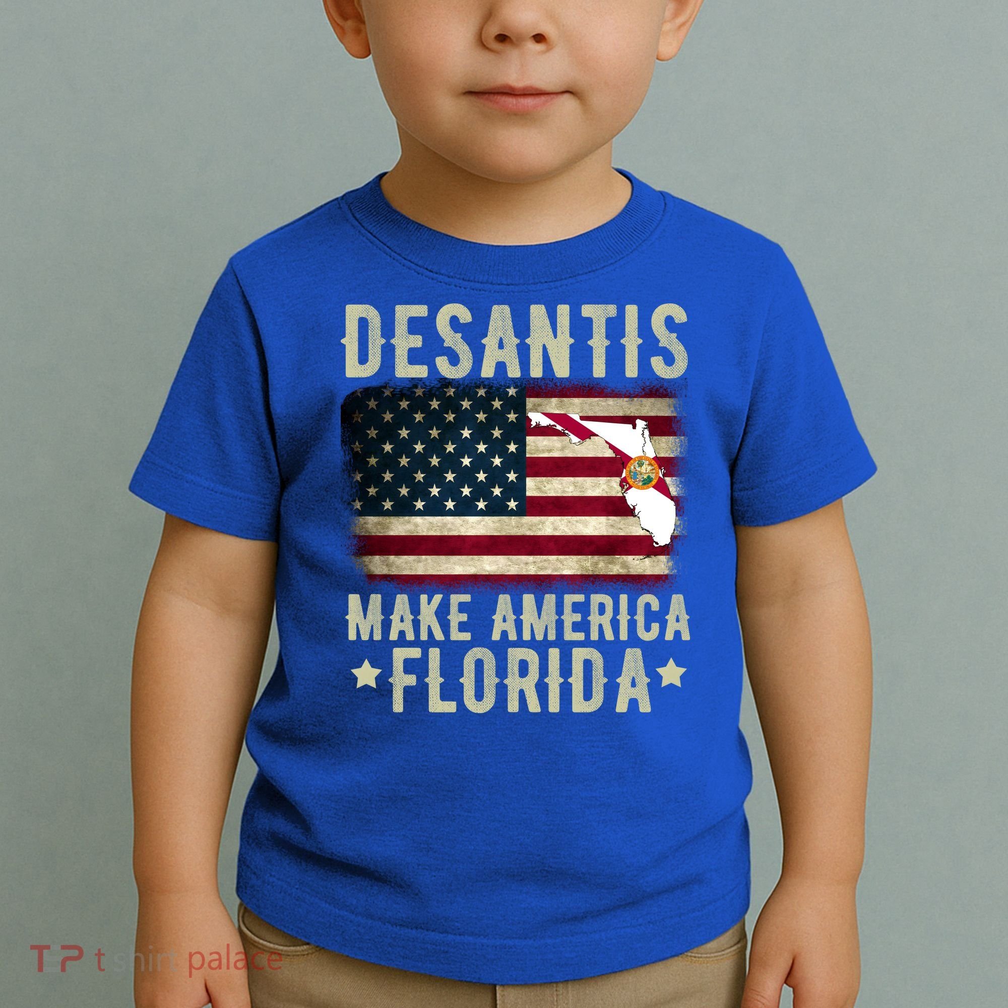 DeSantis Make America Florida US Flag Toddler T-Shirt
