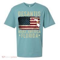DeSantis Make America Florida US Flag Sueded Cloud Jersey T-Shirt thumb 0