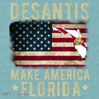 DeSantis Make America Florida US Flag Sueded Cloud Jersey T-Shirt thumb 2