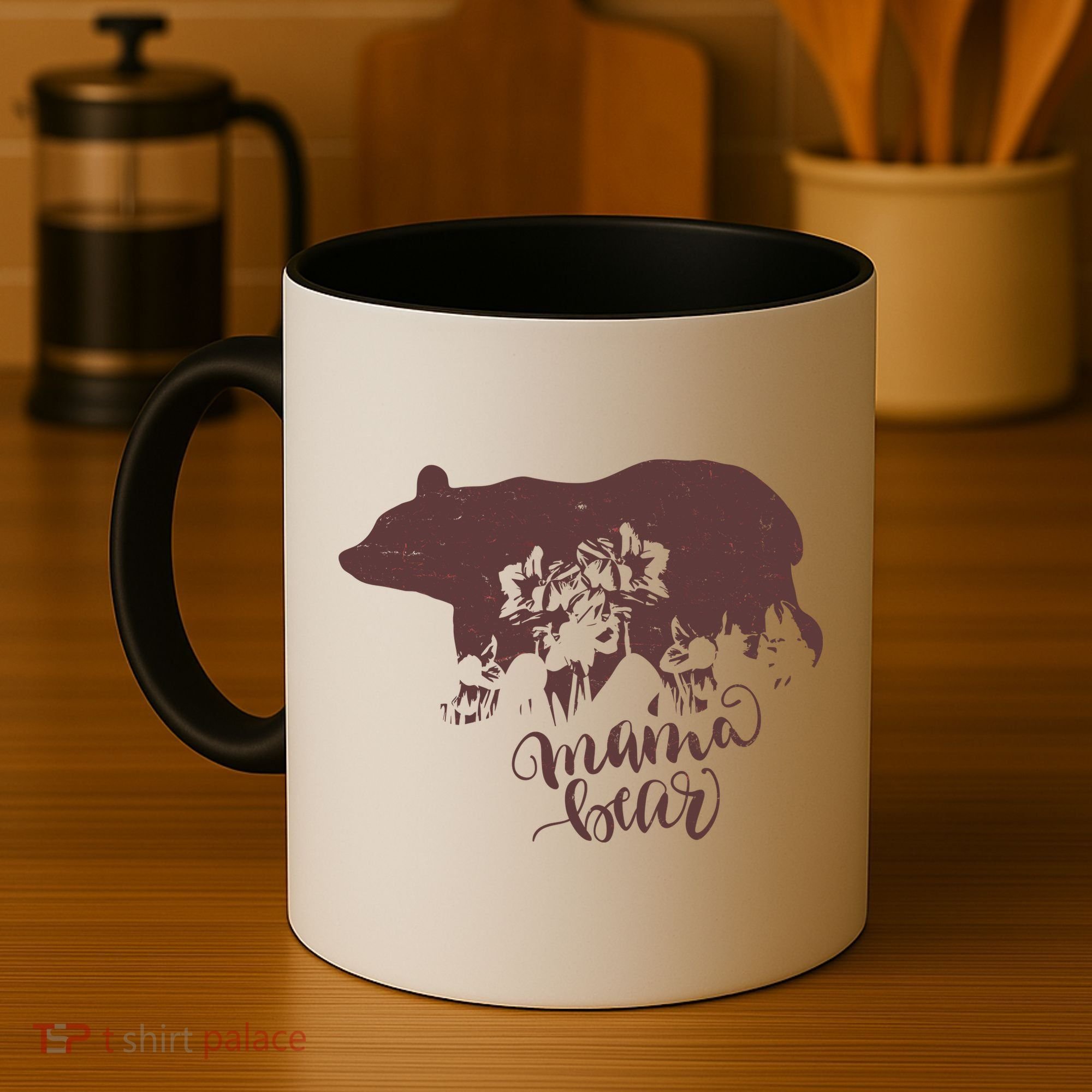 Distressed Mama Bear Coffee Mug