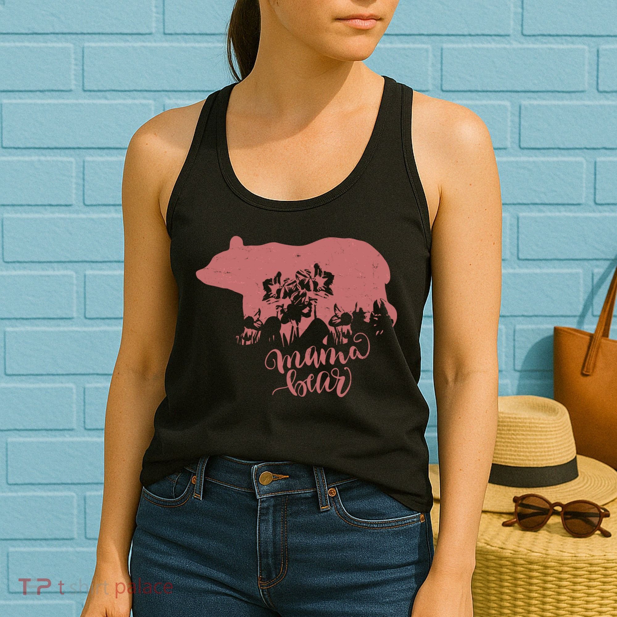 Distressed Mama Bear Women's Tank Top