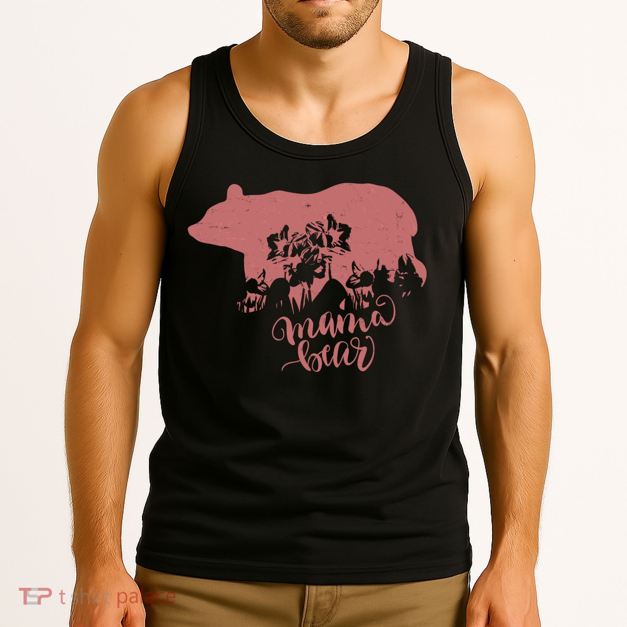 Distressed Mama Bear Tank Top