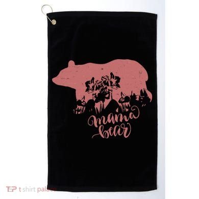 Distressed Mama Bear Golf Towel