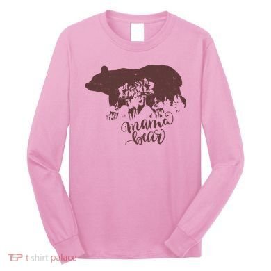 Distressed Mama Bear Long Sleeve Shirt