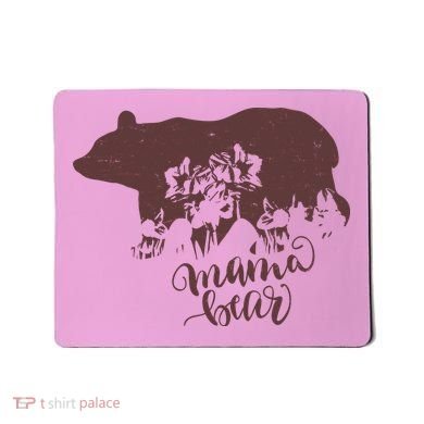 Distressed Mama Bear Mousepad