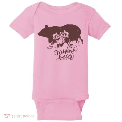 Distressed Mama Bear Baby Bodysuit