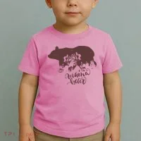 Distressed Mama Bear Toddler T-Shirt thumb 2