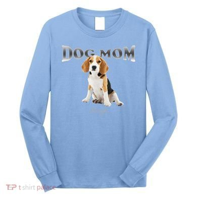 Dog Mom Beagle Designed In Watercolor Gift Long Sleeve Shirt