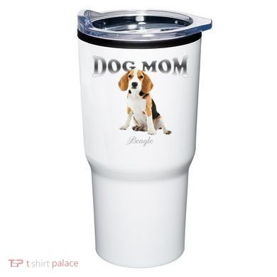 Dog Mom Beagle Designed In Watercolor Gift Tumbler