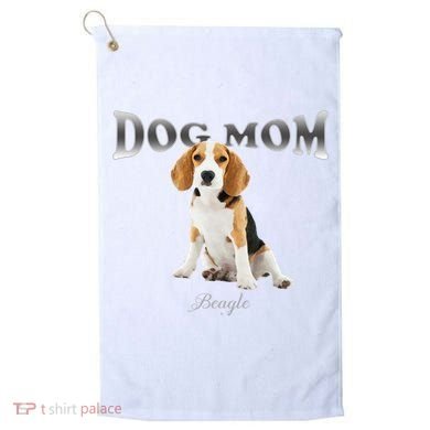 Dog Mom Beagle Designed In Watercolor Gift Golf Towel