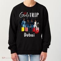 Dubai Melanin Black Women Trip Birthday Crew Vacation Women's Sweatshirt thumb 0