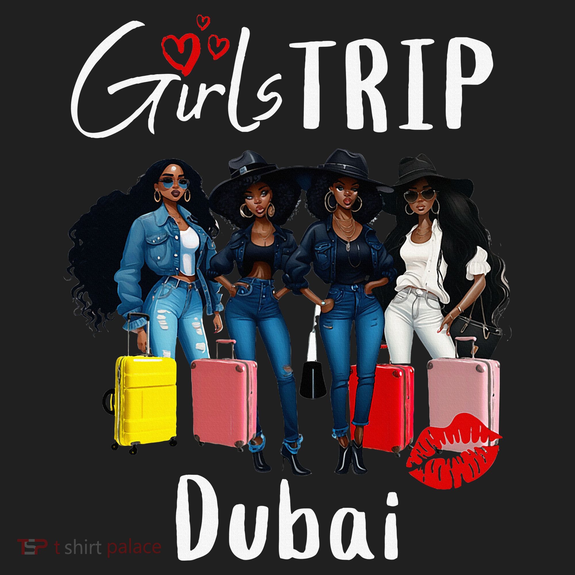 Dubai Melanin Black Women Trip Birthday Crew Vacation Hat