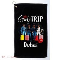 Dubai Melanin Black Women Trip Birthday Crew Vacation Golf Towel thumb 0