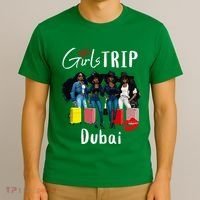 Dubai Melanin Black Women Trip Birthday Crew Vacation T-Shirt thumb 3