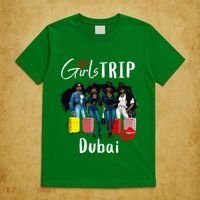 Dubai Melanin Black Women Trip Birthday Crew Vacation T-Shirt thumb 5