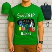 Dubai Melanin Black Women Trip Birthday Crew Vacation T-Shirt thumb 6