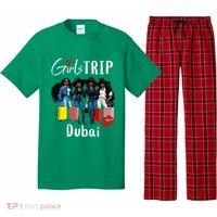 Dubai Melanin Black Women Trip Birthday Crew Vacation Pajama Set thumb 0