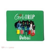 Dubai Melanin Black Women Trip Birthday Crew Vacation Mousepad thumb 0
