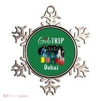 Dubai Melanin Black Women Trip Birthday Crew Vacation Ornament thumb 0