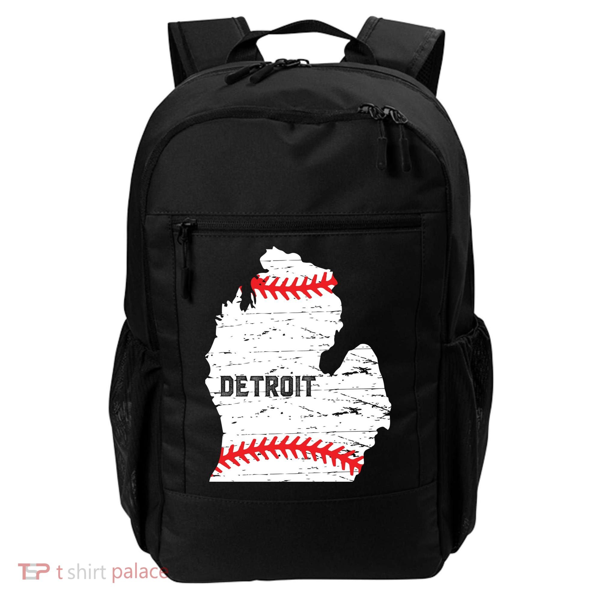 Detroit Michigan Baseball Backpack