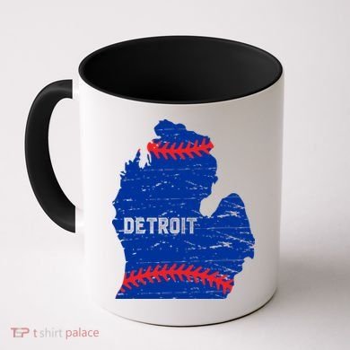 Detroit Michigan Baseball Coffee Mug