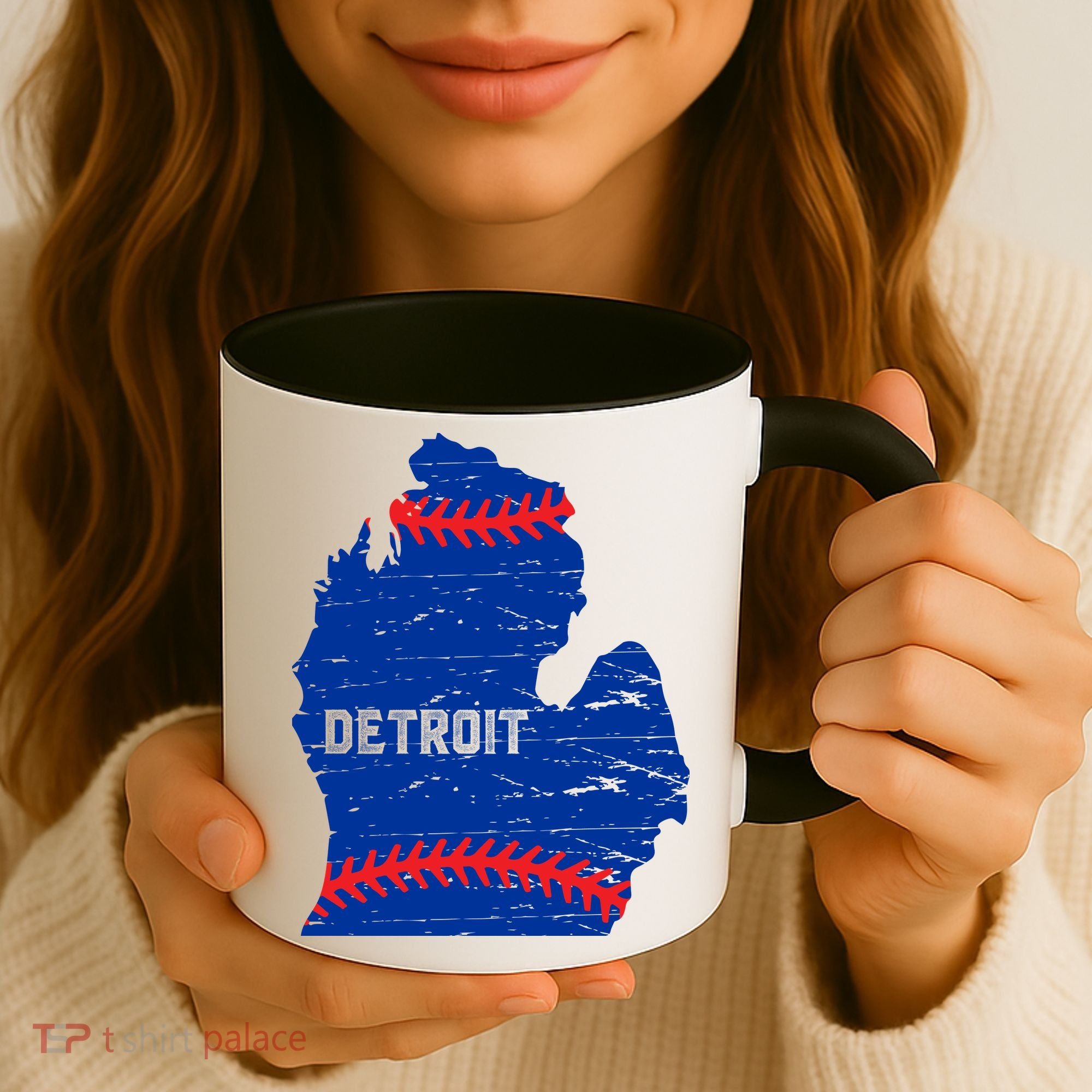 Detroit Michigan Baseball Coffee Mug